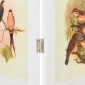 vidaXL Ρομδιβίδερ Πάνελ Λευκό 141,5 x 165 εκ. MDF