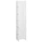 vidaXL Ρομδιβίδερ Πάνελ Λευκό 176,5 x 165 εκ. MDF