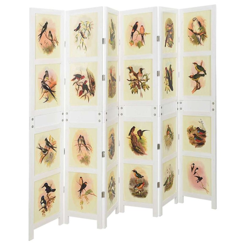 vidaXL Ρομδιβίδερ Πάνελ Λευκό 212 x 165 εκ. MDF