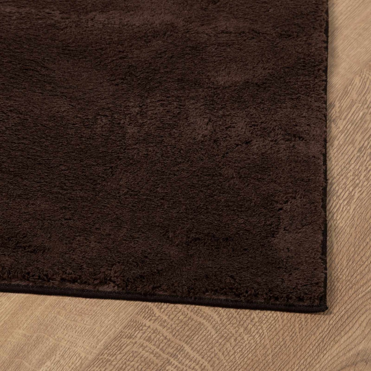 vidaXL Μέτριος πέλος μαλακός και πλενόμενος χαλί HUARTE Καφέ