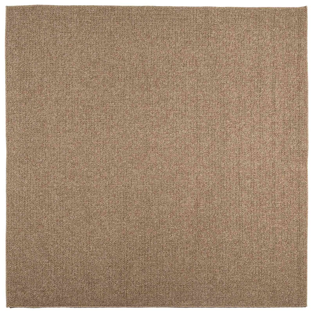 vidaXL Χαλιά χώρου τετράγωνο AGIRA Φυσικό 120 x 120 cm Πολυεστέρας