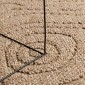 vidaXL Χαλιά χώρου Μουάρ AGIRA Φυσικό 200 x 140 cm Πολυεστέρας