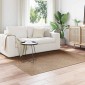 vidaXL Χαλιά χώρου Μουάρ τετράγωνο AGIRA Φυσικό 120 x 120 cm