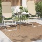 vidaXL Χαλιά χώρου Μουάρ τετράγωνο AGIRA Φυσικό 200 x 200 cm