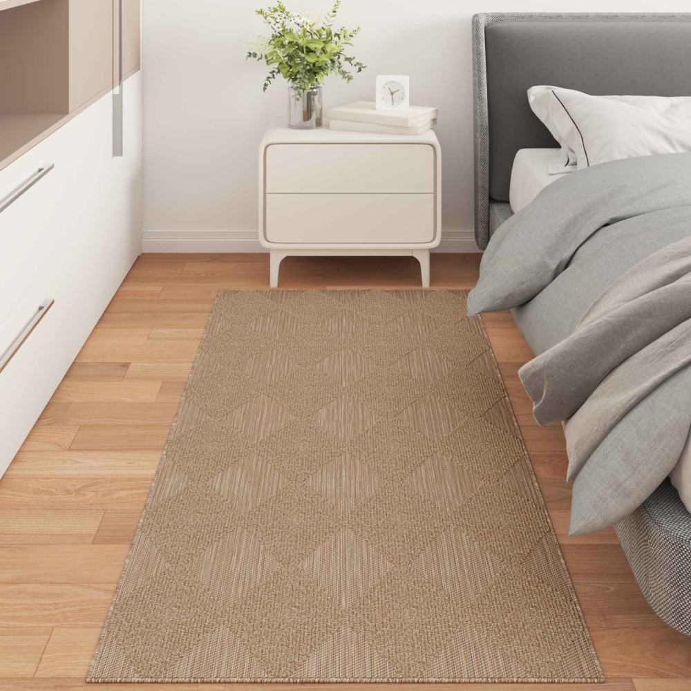 vidaXL Χαλιά χώρου Ορθογώνιος AGIRA Φυσικό 150 x 80 cm Πολυεστέρας