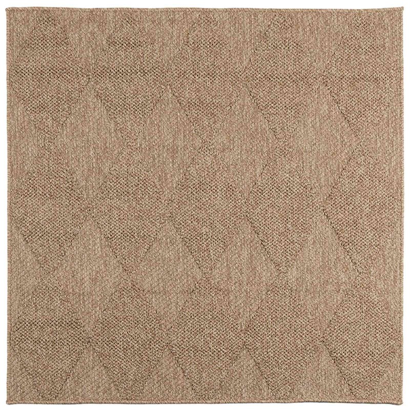 vidaXL Χαλιά χώρου τετράγωνο AGIRA Φυσικό 240 x 240 cm Πολυεστέρας