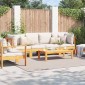 vidaXL Χαλιά χώρου τετράγωνο FARO Κρεμ 240 x 240 cm Πολυεστέρας