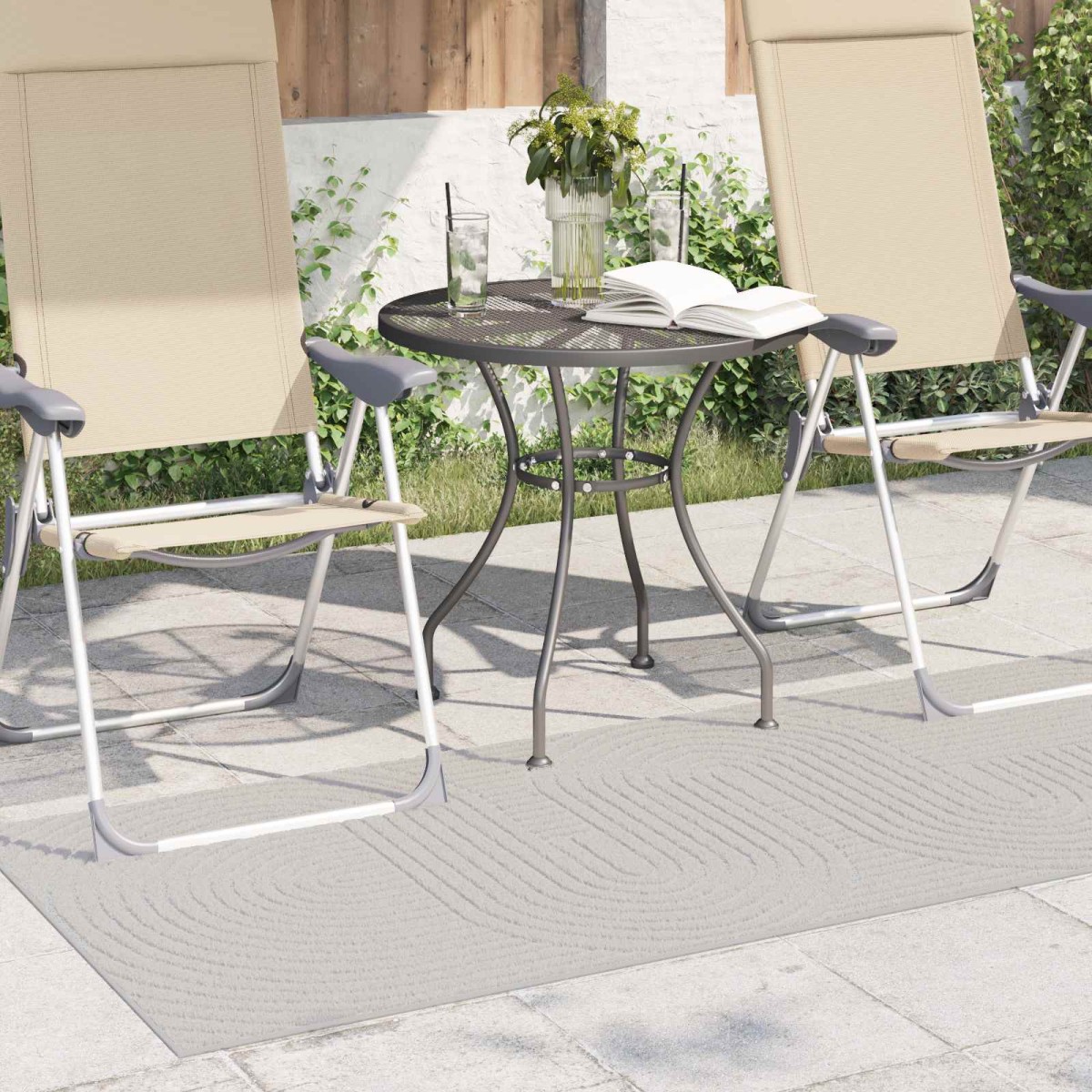 vidaXL Χαλιά χώρου PALMERAS Κρεμ 200 x 80 εκατοστά Πολυεστέρας