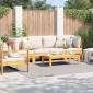vidaXL Χαλιά χώρου τετράγωνο PALMERAS Κρεμ 240 x 240 cm Πολυεστέρας