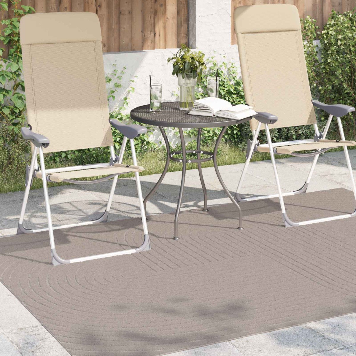 vidaXL Χαλιά χώρου Ορθογώνιος PALMERAS Μπεζ 170 x 120 εκ. Πολυεστέρας