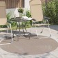 vidaXL Χαλιά χώρου Γύρος PALMERAS Μπεζ Ø 160 CM Πολυεστέρας