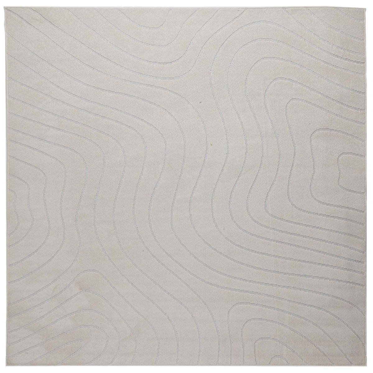 vidaXL Χαλιά χώρου τετράγωνο PALMERAS Κρεμ 200 x 200 cm Πολυεστέρας