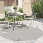 vidaXL Χαλιά χώρου Γύρος PALMERAS Κρεμ Ø 120 εκ. Πολυεστέρας