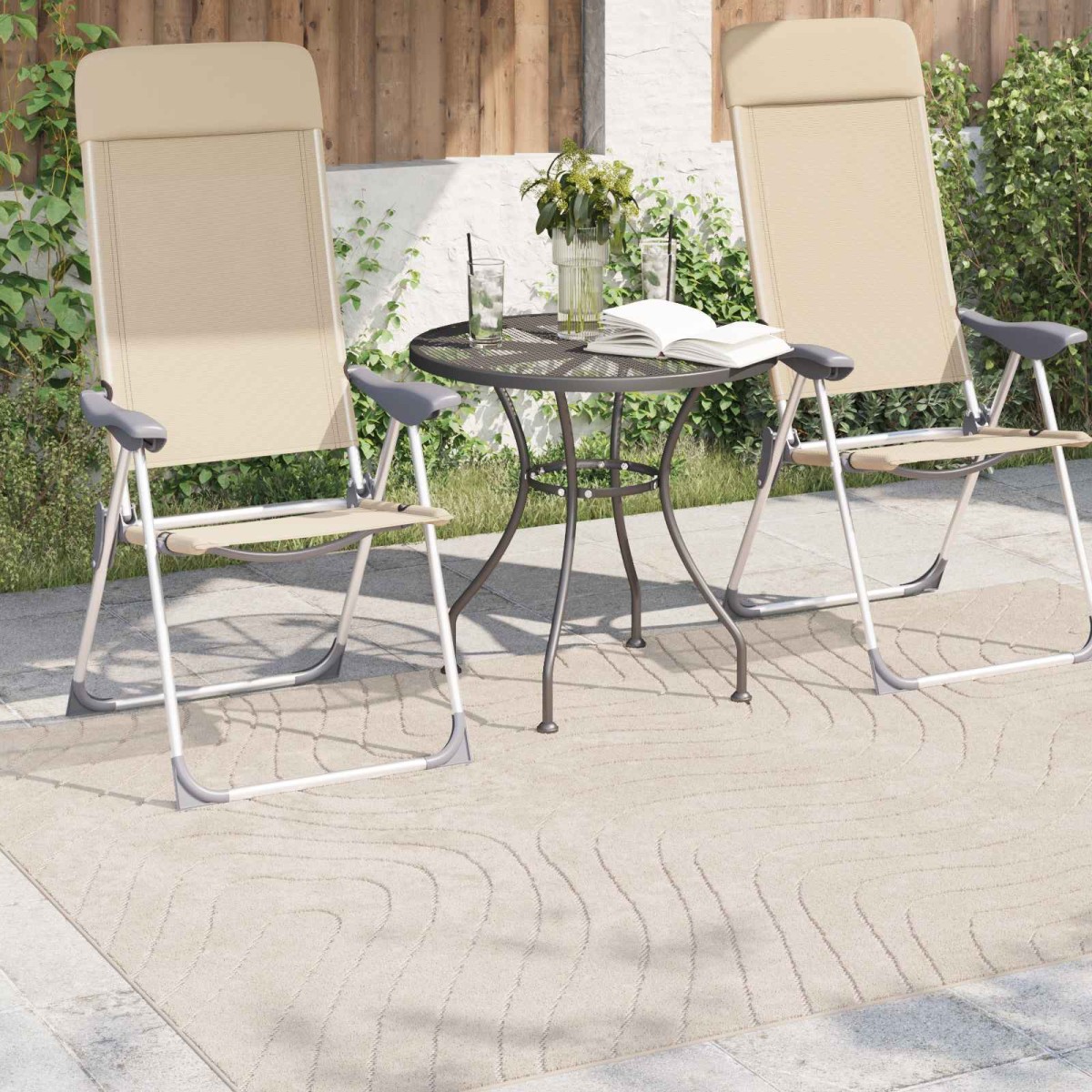 vidaXL Χαλιά χώρου Ορθογώνιος PALMERAS Μπεζ 120 x 170 cm Πολυεστέρας