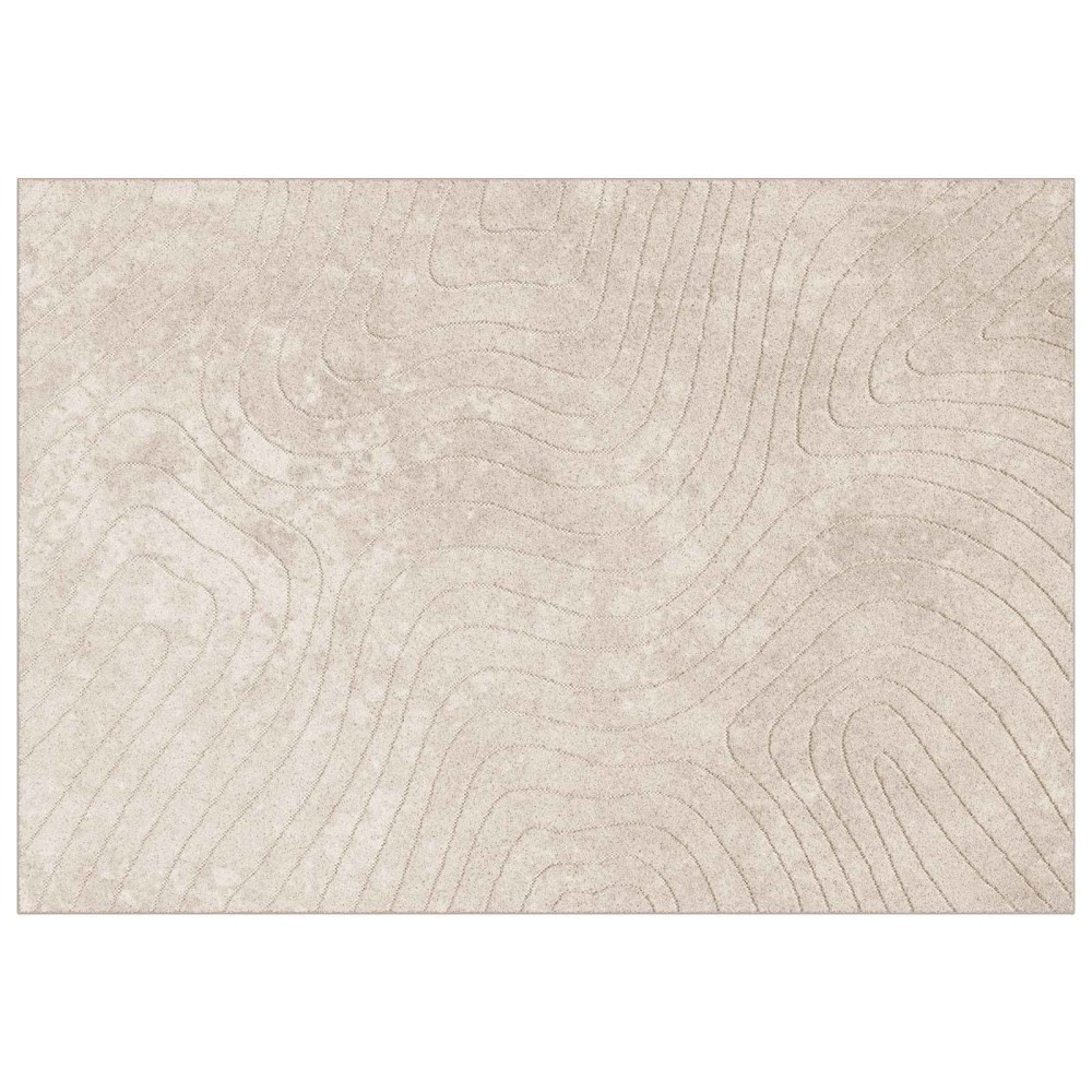 vidaXL Χαλιά χώρου Ορθογώνιος PALMERAS Μπεζ 140 x 200 cm Πολυεστέρας