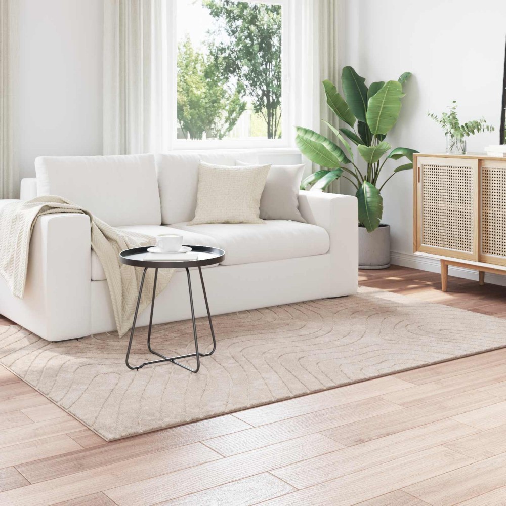 vidaXL Χαλιά χώρου Ορθογώνιος PALMERAS Μπεζ 140 x 200 cm Πολυεστέρας