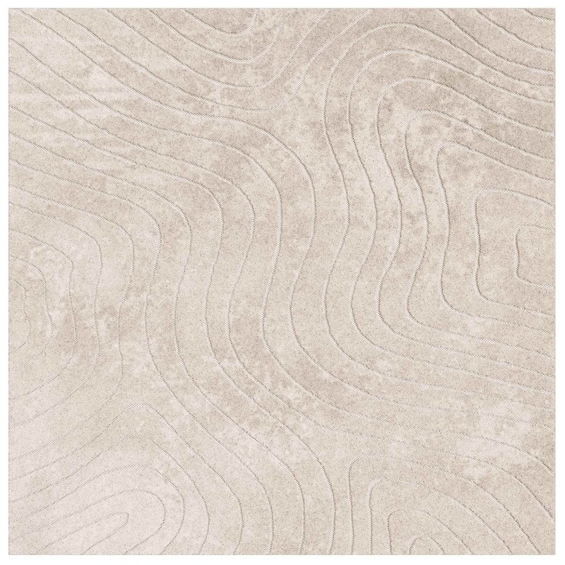 vidaXL Χαλιά χώρου τετράγωνο PALMERAS Μπεζ 120 x 120 cm Πολυεστέρας