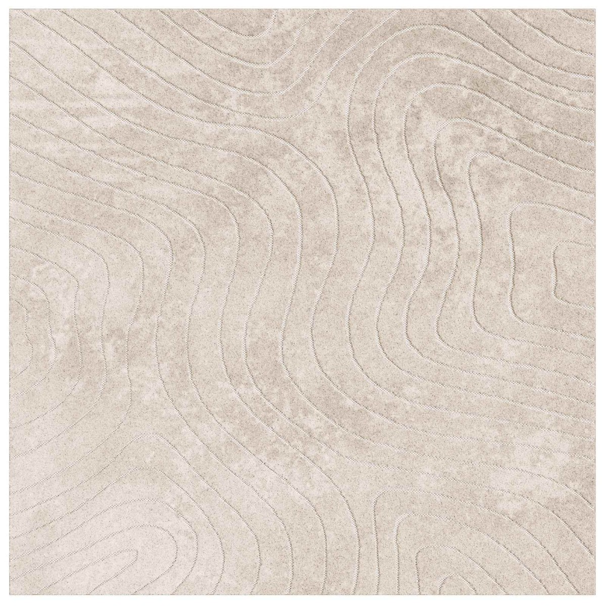 vidaXL Χαλιά χώρου τετράγωνο PALMERAS Μπεζ 200 x 200 cm Πολυεστέρας
