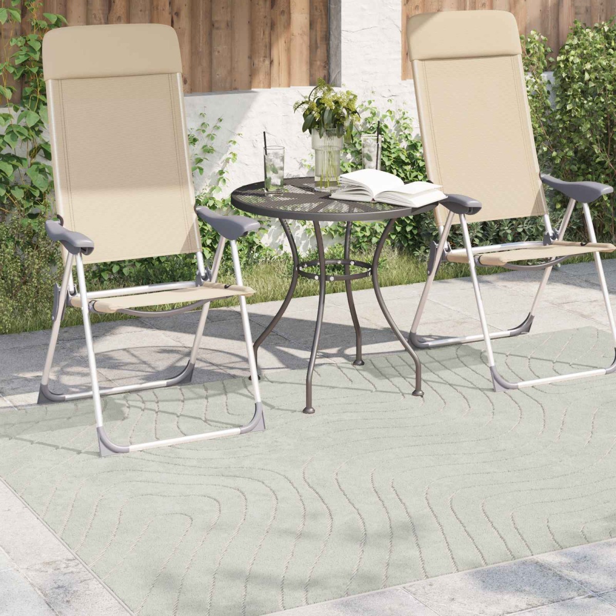 vidaXL Χαλιά χώρου Ορθογώνιος PALMERAS Πράσινο 160 x 230 cm