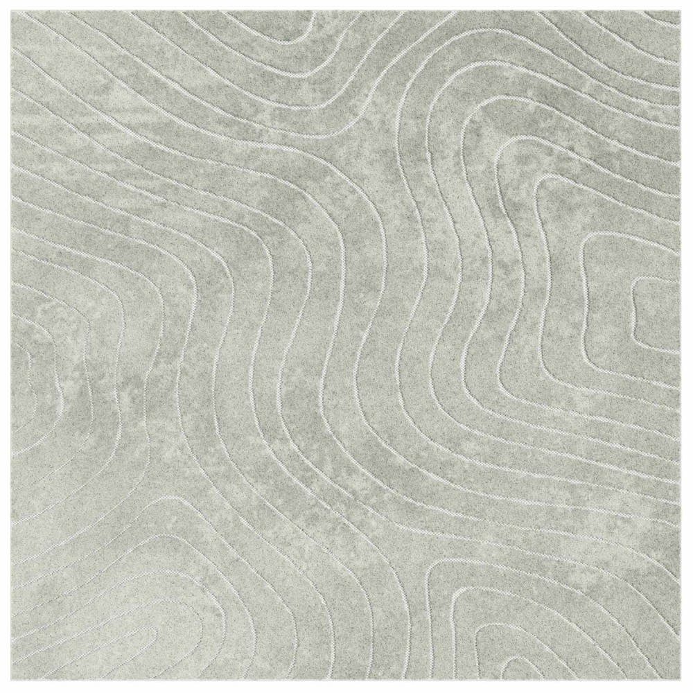 vidaXL Χαλιά χώρου τετράγωνο PALMERAS Πράσινο 120 x 120 cm Πολυεστέρας