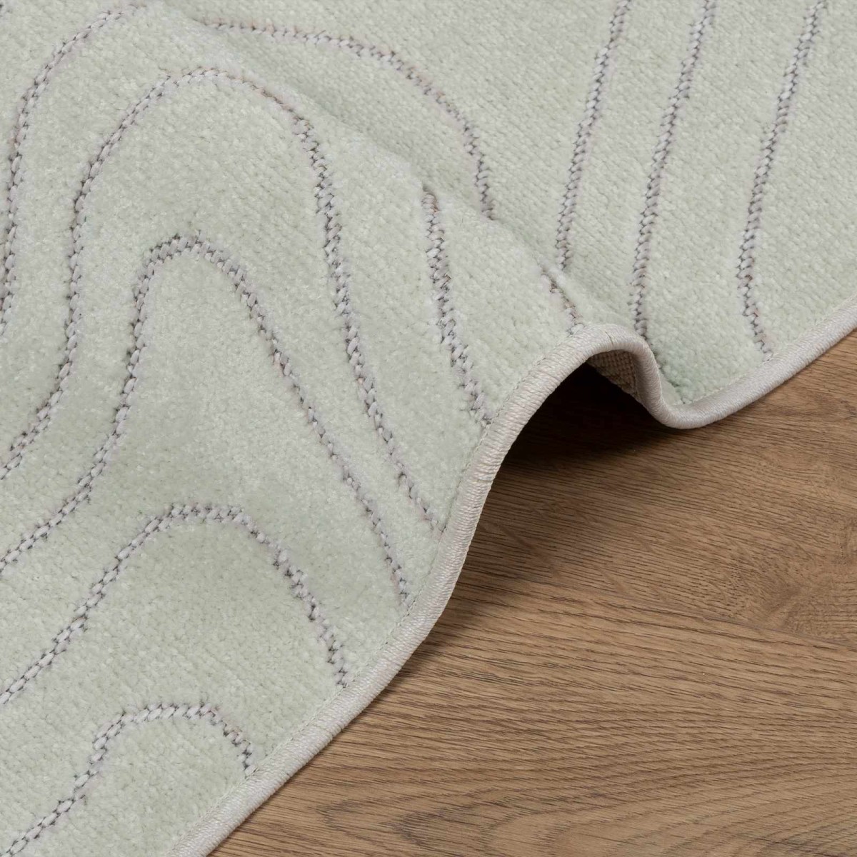 vidaXL Χαλιά χώρου τετράγωνο PALMERAS Πράσινο 120 x 120 cm Πολυεστέρας