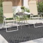 vidaXL Χαλιά χώρου Ορθογώνιος PALMERAS Ανθρακί 230 x 160 εκ