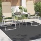 vidaXL Χαλιά χώρου τετράγωνο PALMERAS Ανθρακί 120 x 120 cm Πολυεστέρας
