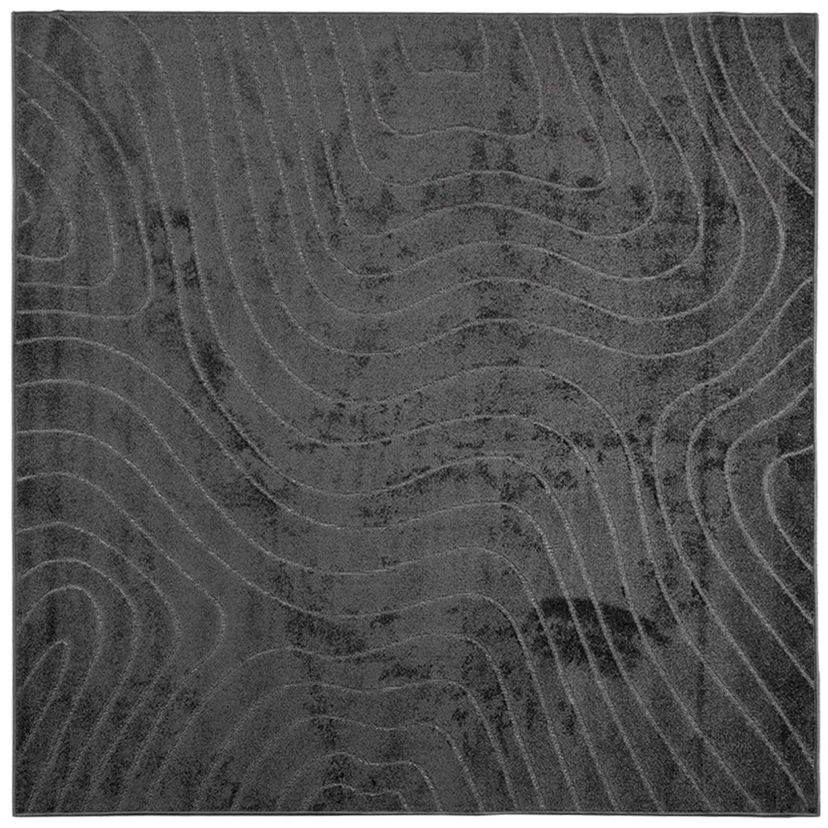 vidaXL Χαλιά χώρου τετράγωνο PALMERAS Ανθρακί 240 x 240 cm Πολυεστέρας