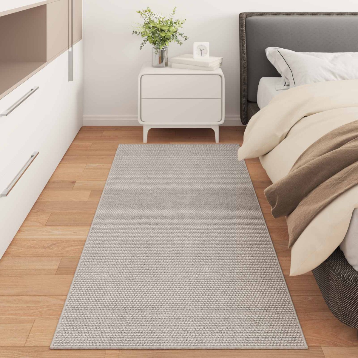 vidaXL Χαλιά χώρου Ορθογώνιος LUGO Κρεμ 150 x 80 cm Πολυεστέρας
