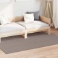 vidaXL Χαλιά χώρου Ορθογώνιος LUGO Taupe 120 x 170 cm Πολυεστέρας