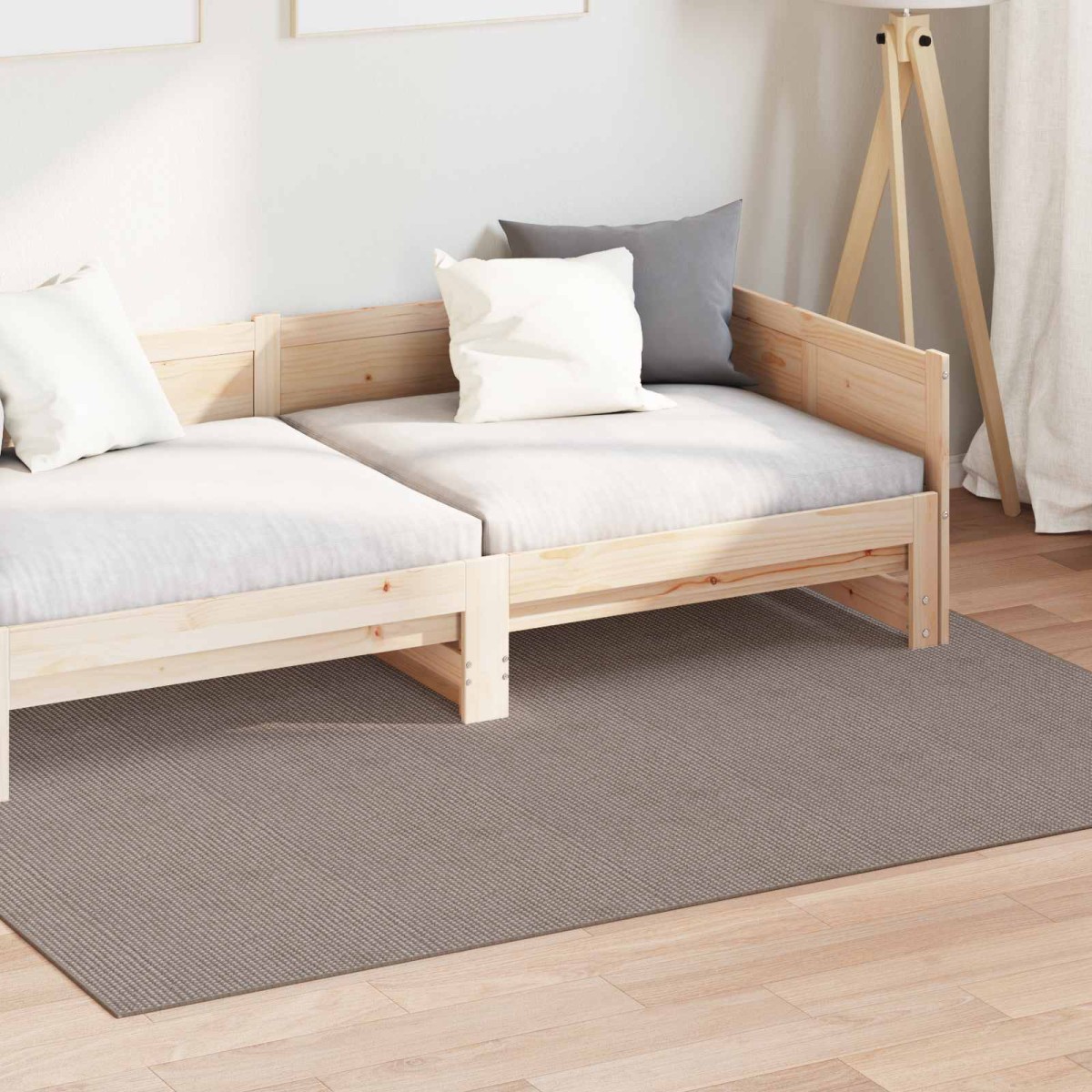 vidaXL Χαλιά χώρου Ορθογώνιος LUGO Taupe 160 x 230 cm Πολυεστέρας