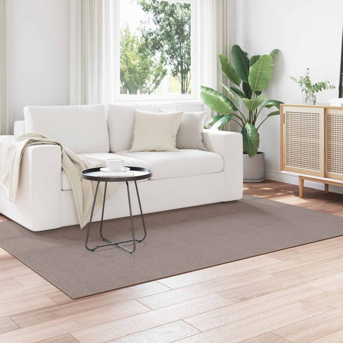 vidaXL Χαλιά χώρου Ορθογώνιος LUGO Taupe 160 x 230 cm Πολυεστέρας