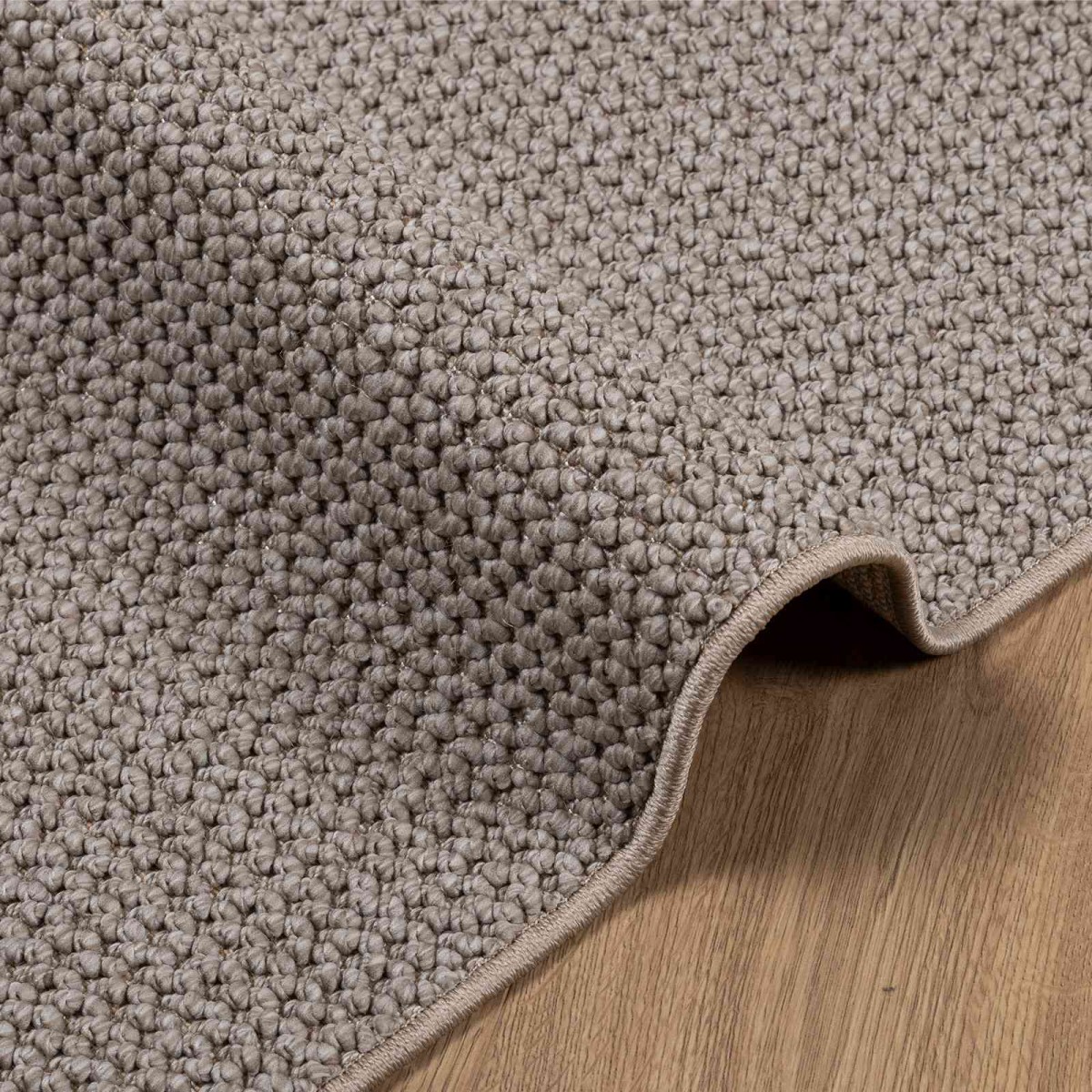 vidaXL Χαλιά χώρου τετράγωνο LUGO Taupe 120 x 120 cm Πολυεστέρας