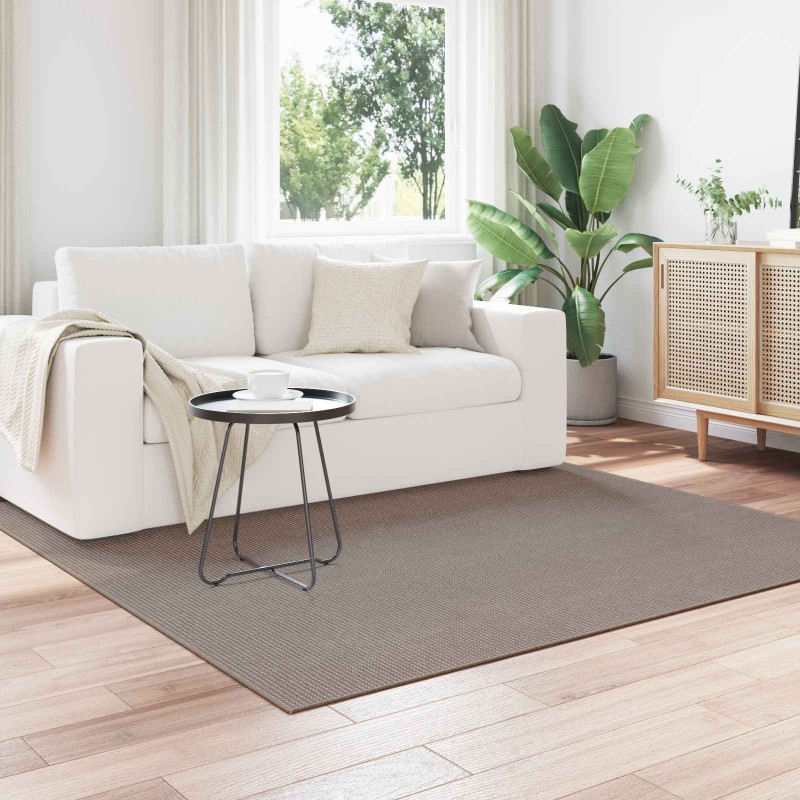 vidaXL Χαλιά χώρου τετράγωνο LUGO Taupe 200 x 200 cm Πολυεστέρας