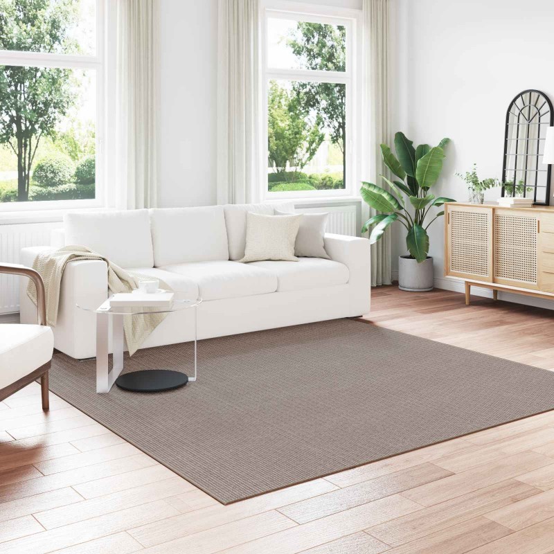 vidaXL Χαλιά χώρου τετράγωνο LUGO Taupe 240 x 240 cm Πολυεστέρας