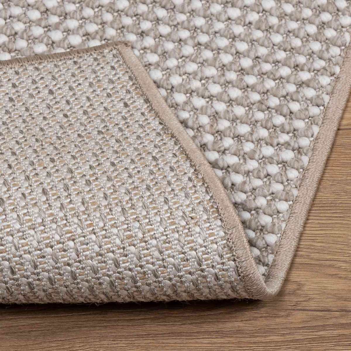 vidaXL Χαλιά χώρου LUGO Κρέμα και Ταπεί 150 x 80 cm Πολυεστέρας
