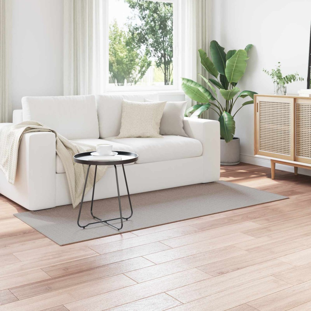 vidaXL Χαλιά χώρου LUGO Κρέμα και Ταπεί 200 x 80 εκατοστά Πολυεστέρας