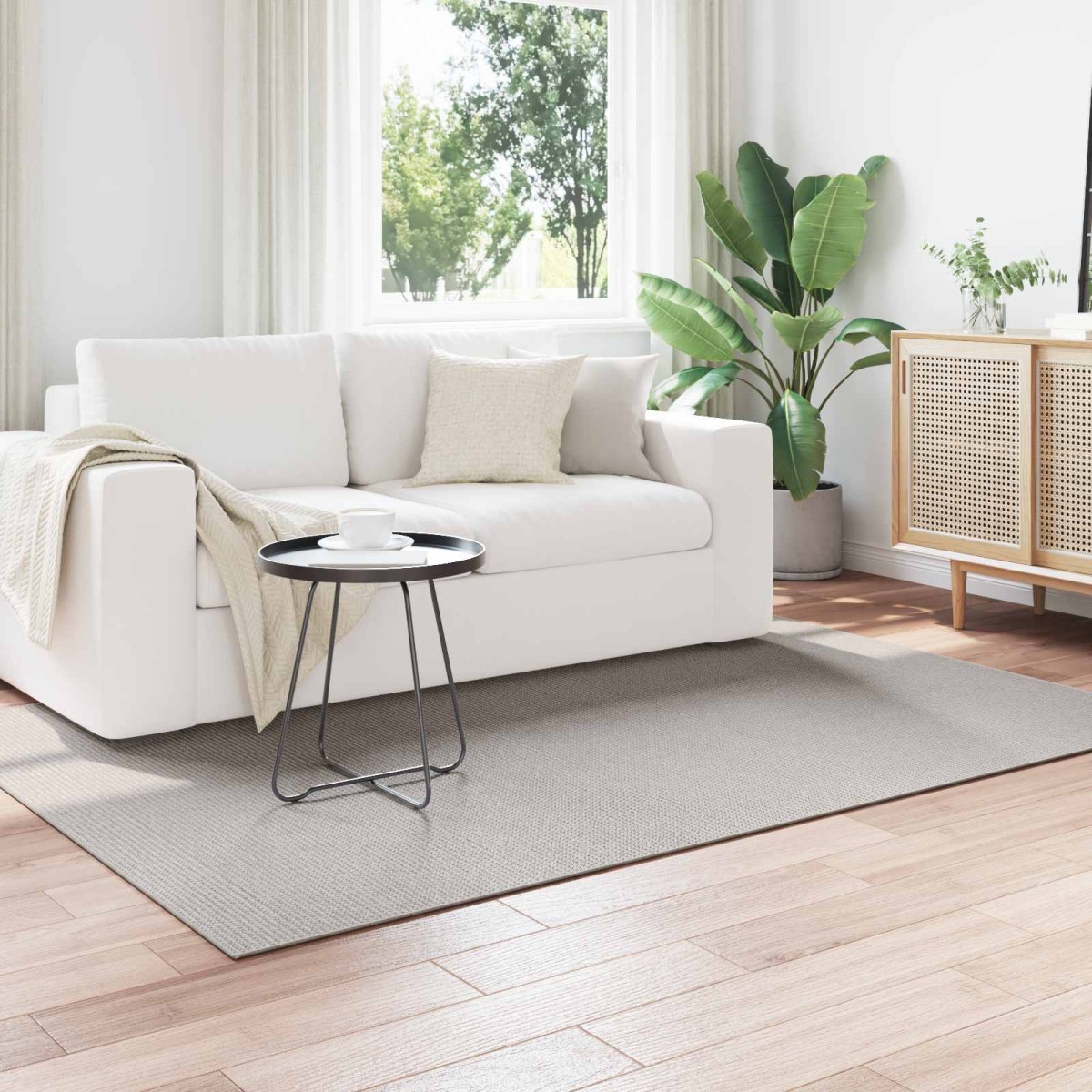 vidaXL Χαλιά χώρου LUGO Κρεμ και Γκρι 230 x 160 εκ Πολυεστέρας
