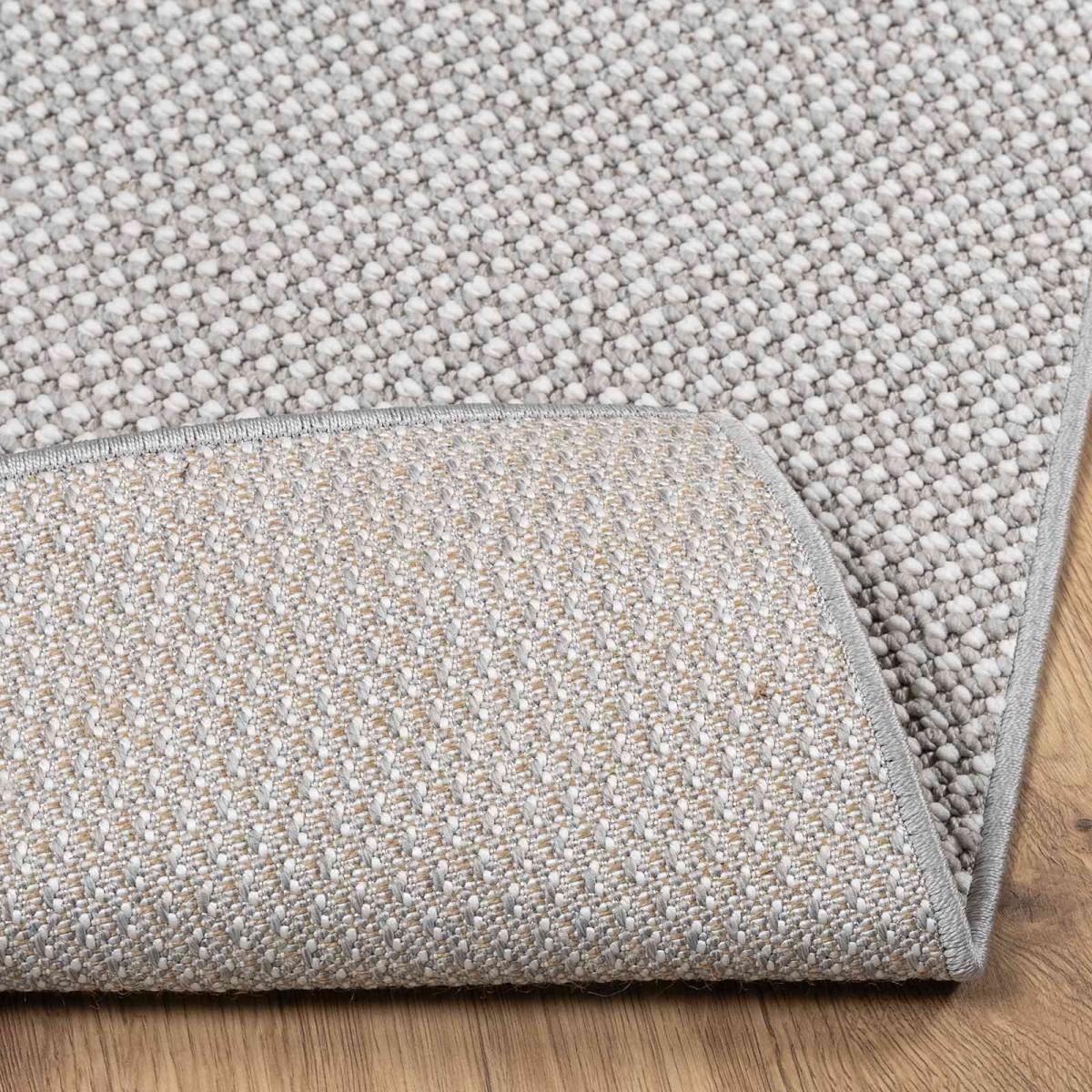 vidaXL Χαλιά χώρου LUGO Κρεμ και Γκρι 240 x 240 cm Πολυεστέρας