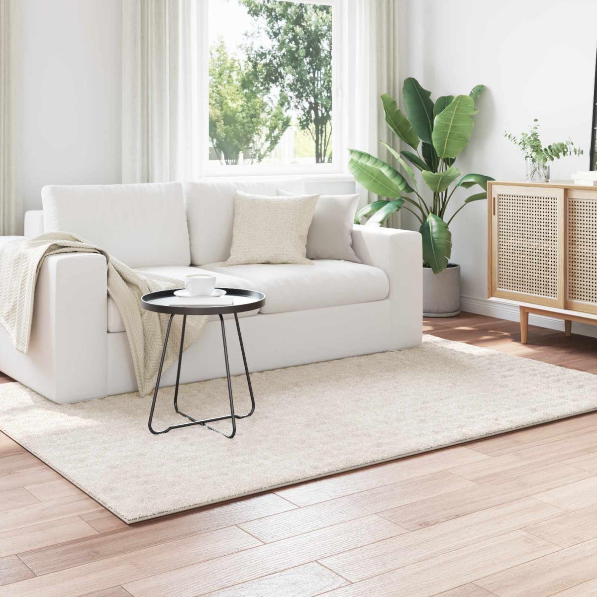 vidaXL Χαλιά χώρου Ορθογώνιος SIROLO Κρεμ 230 x 160 εκ Πολυεστέρας