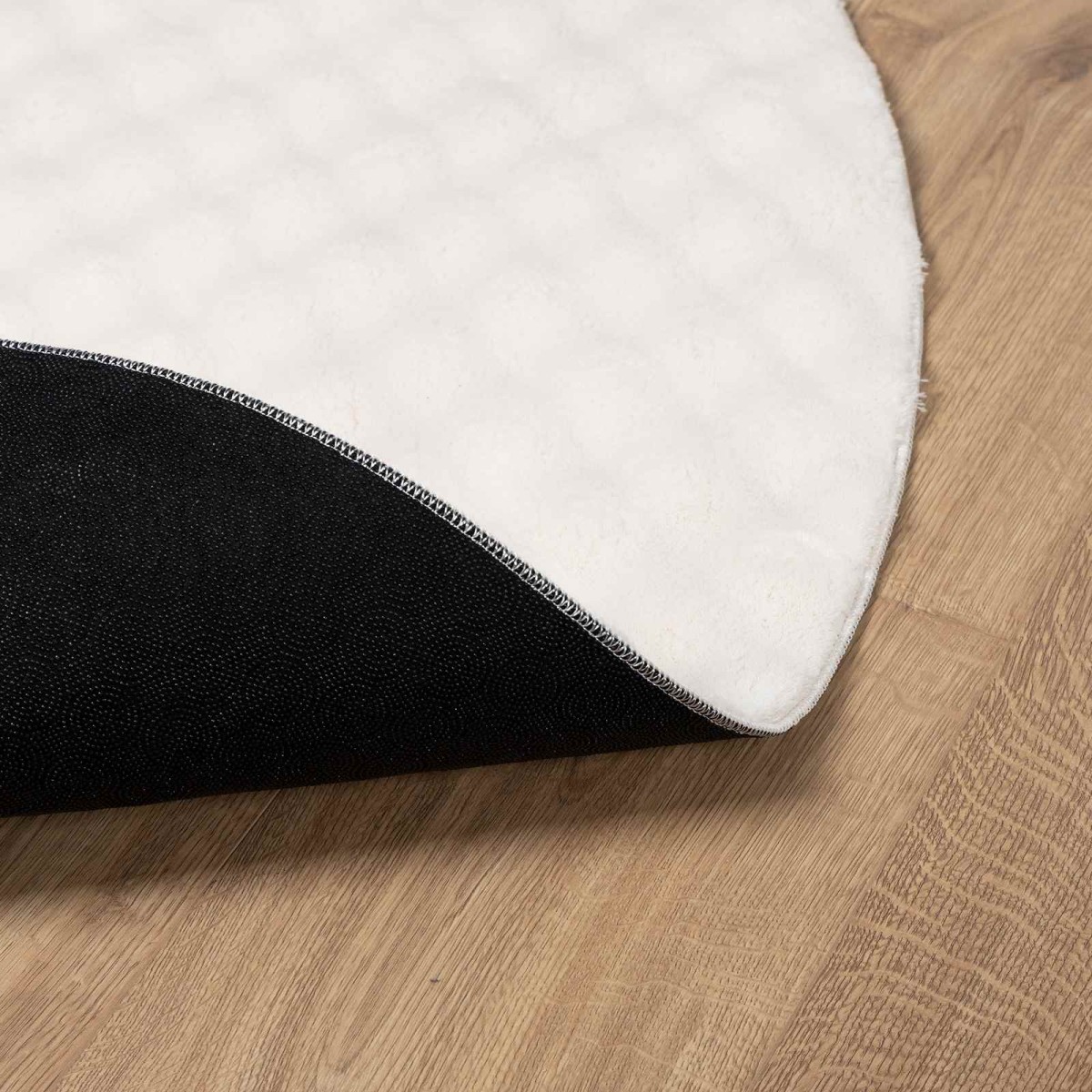 vidaXL Χαλιά χώρου Γύρος SIROLO Κρεμ Ø 200 CM Πολυεστέρας