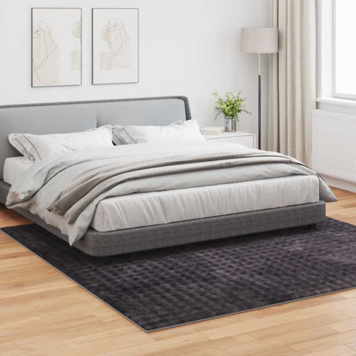 vidaXL Χαλιά χώρου τετράγωνο SIROLO Μπεζ 120 x 120 cm Πολυεστέρας