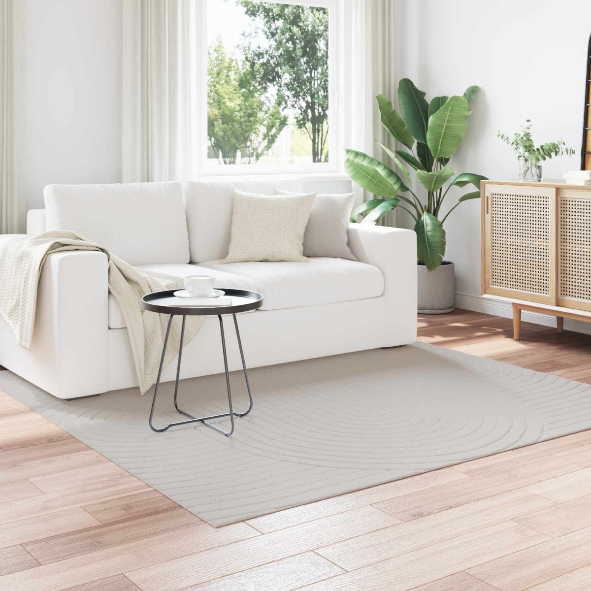 vidaXL Χαλιά χώρου Ορθογώνιος SIROLO Άμμος 280 x 200 εκ Πολυεστέρας