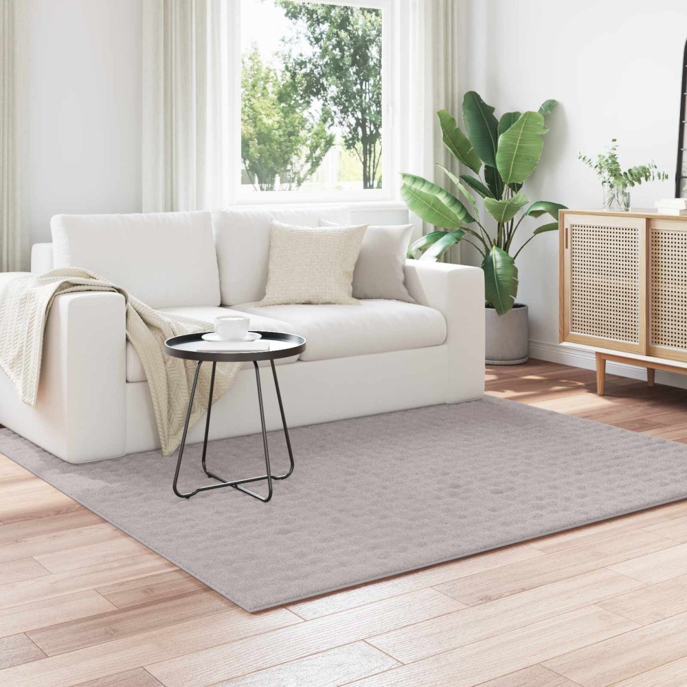 vidaXL Χαλιά χώρου τετράγωνο SIROLO Άμμος 120 x 120 cm Πολυεστέρας
