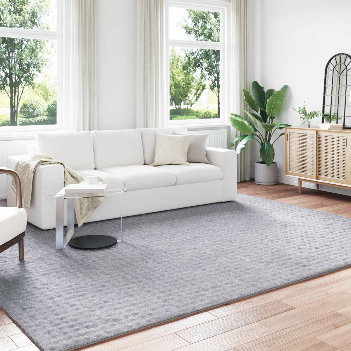 vidaXL Χαλιά χώρου Ορθογώνιος SIROLO Γκρι 340 x 240 εκ Πολυεστέρας