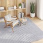 vidaXL Χαλιά χώρου τετράγωνο SIROLO Γκρι 120 x 120 cm Πολυεστέρας