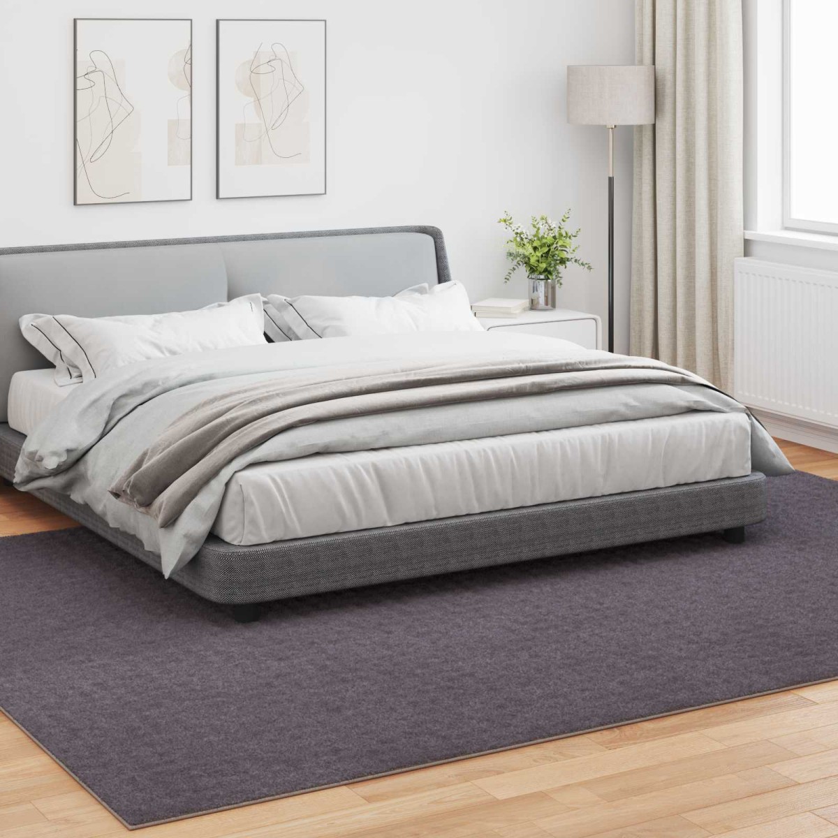 vidaXL Χαλιά χώρου Ορθογώνιος SIROLO Ανθρακί 280 x 200 εκ Πολυεστέρας