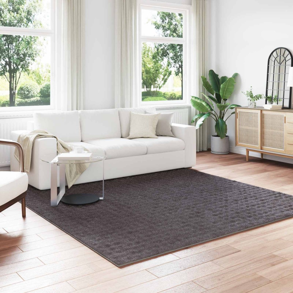 vidaXL Χαλιά χώρου τετράγωνο SIROLO Ανθρακί 240 x 240 cm Πολυεστέρας