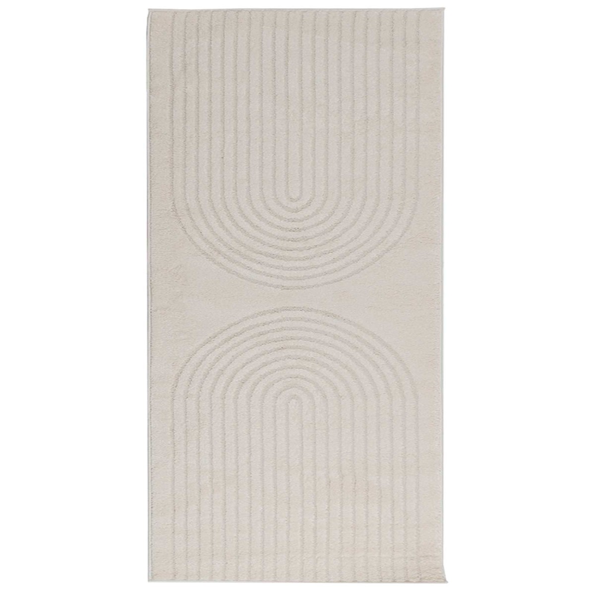 vidaXL Χαλιά χώρου Ορθογώνιος GALATI Κρεμ 150 x 80 cm Πολυεστέρας