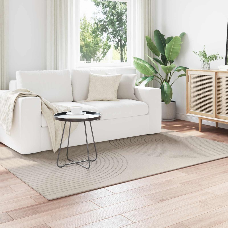 vidaXL Χαλιά χώρου Ορθογώνιος GALATI Κρεμ 200 x 140 cm Πολυεστέρας